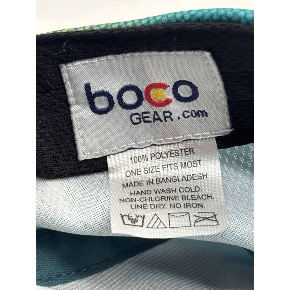 BOCO Gear Ironman 70.3 La Quinta Finisher Running Hat Teal Mesh Triathlon Cap